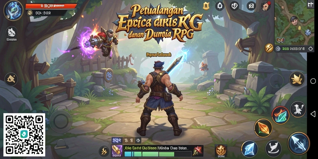 Screeshot gameplay 8QR menampilkan aksi pertarungan yang seru dan menarik.