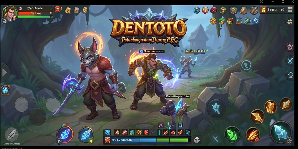 Tampilan gameplay DENTOTO yang menakjubkan dan seru.