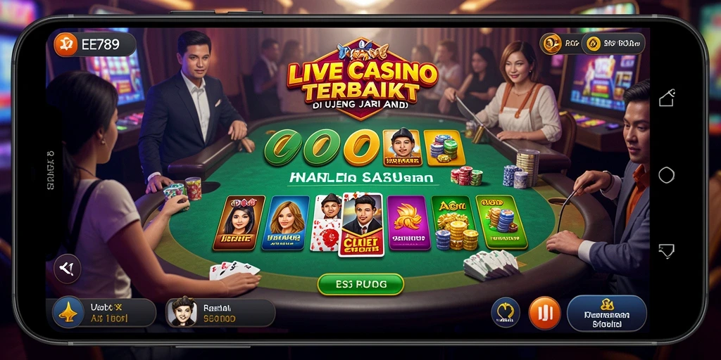 Tampilan menarik dari gameplay Live Casino EE789 yang menegangkan.