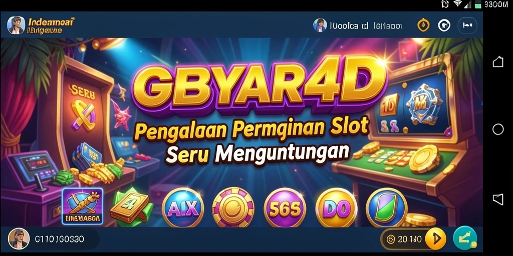 Screenshot GEBYAR4D menampilkan gameplay Slot yang mendebarkan.