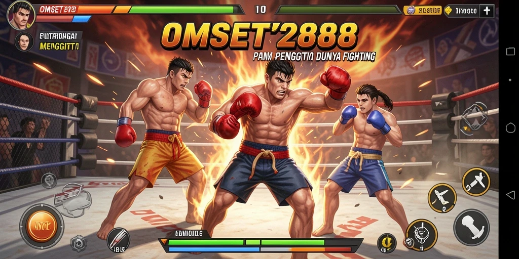 Tampilan gameplay OMSET288 yang mendebarkan dalam pertarungan Fighting.