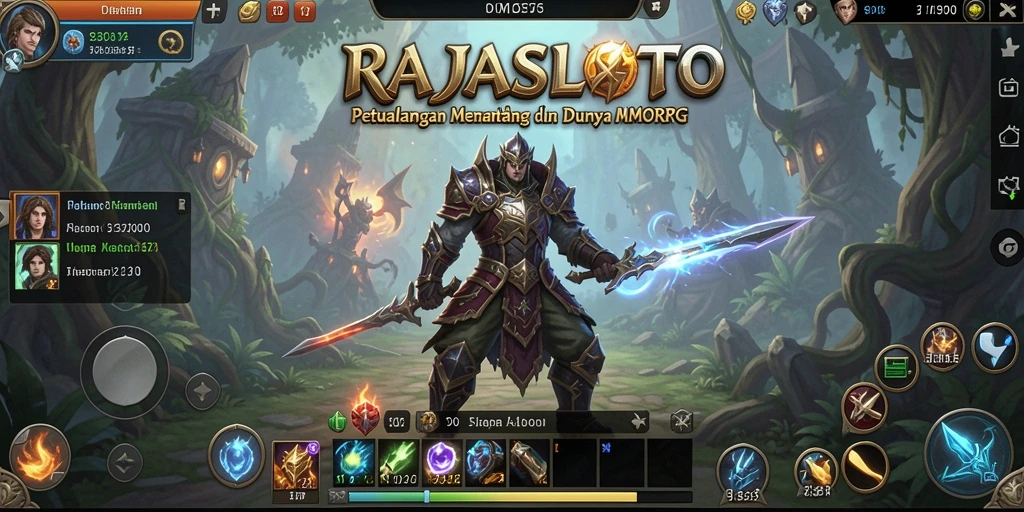 Screenshot menampilkan gameplay seru dalam RAJASLOTO di dunia MMORPG.